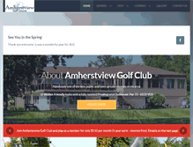 Tablet Screenshot of amherstviewgolfclub.com